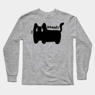 Hangry cute, angry cat Long Sleeve T-Shirt